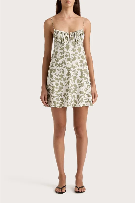 ANA MINI DRESS-POPLAR SAGE Fashionable Summer Mini Dress