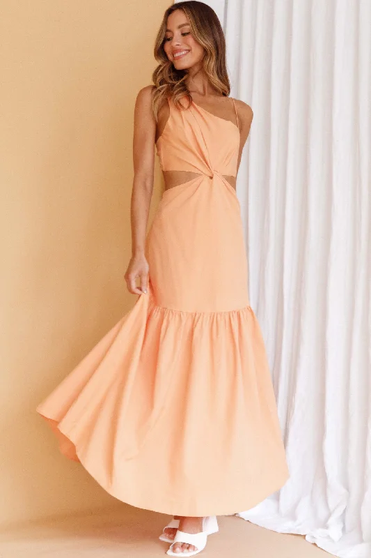 Evening Breeze Cut-Out Waist Maxi Dress Mango Comfortable T-Shirt Maxi Dress