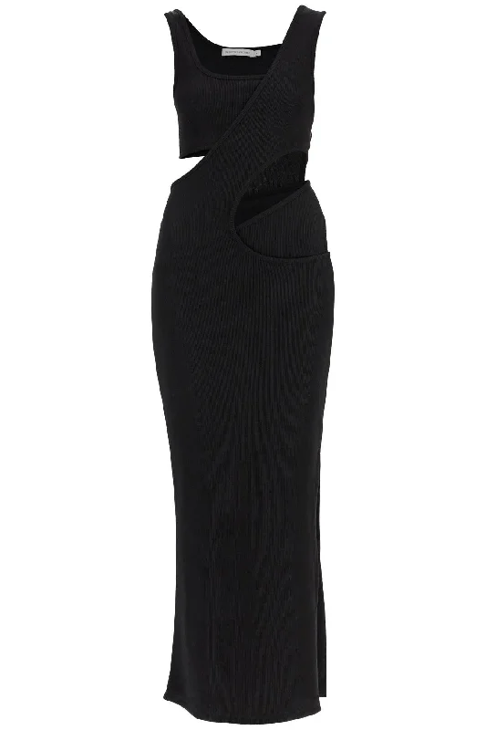 long layered effect maxi dress 24033074 BLACK Comfortable Bohemian Maxi Dress