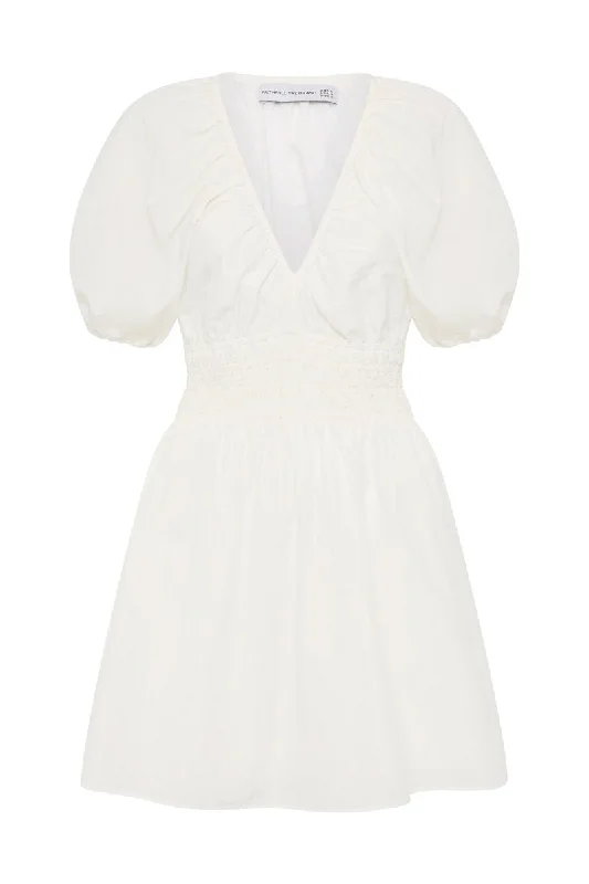 SALONE MINI DRESS-WHITE Chic Sleeveless Mini Dress