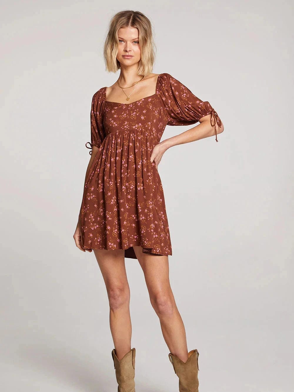 Shiloh Floral Mini Dress Comfortable Ruffle Mini Dress