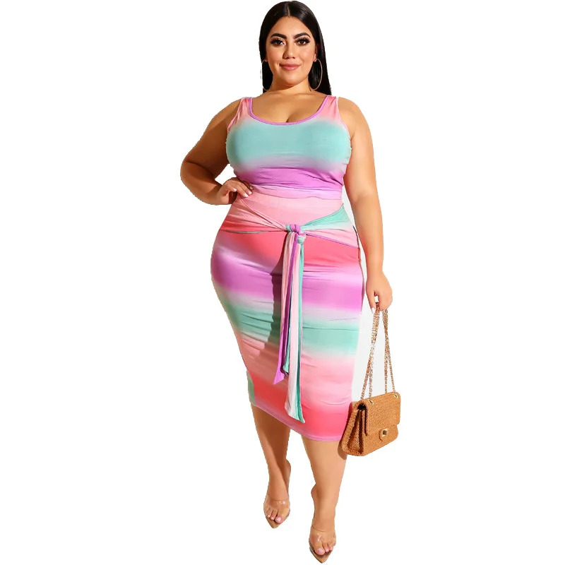 sexy women's summer sleeveless maxi dress sundress elegant Casual dresses plus size women clothing Cozy Maxi Dress with Slit