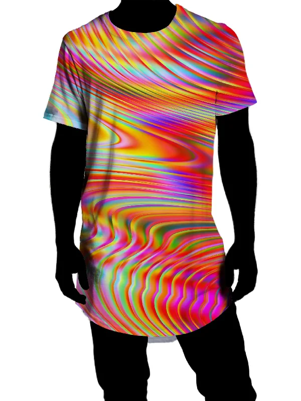 Afternoon Delight Drop Cut T-Shirt Graphic T-Shirt Round Neck Polyester