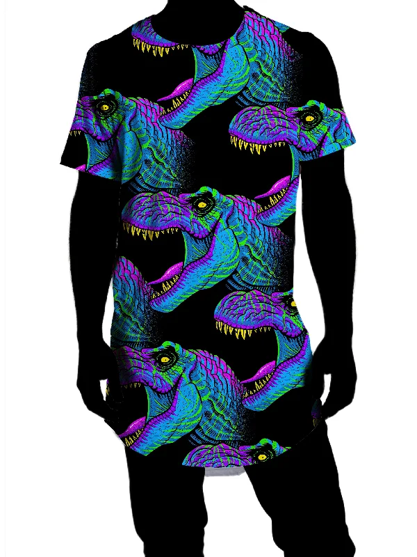 Jurassic Drop Cut T-Shirt Iron Safe Non-Iron Wrinkle Free