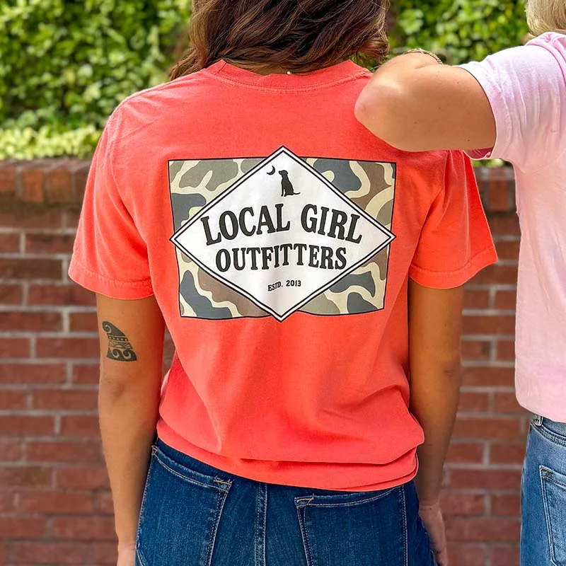 Local Girl Founders Flag Short Sleeve T-Shirt Modern Contemporary Chic