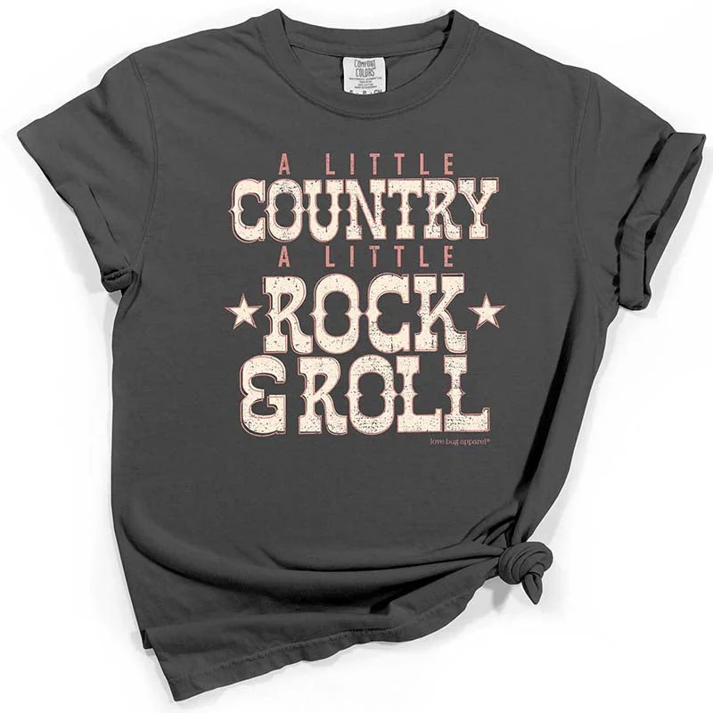 A Little Rock And Roll Short Sleeve T-Shirt Chenille Brocade Lace