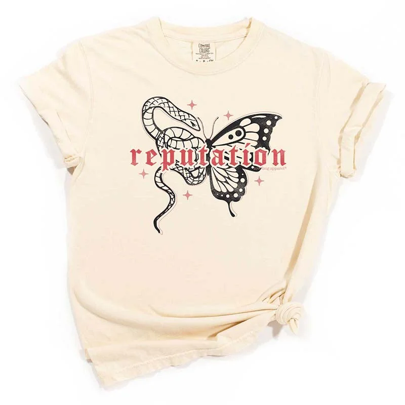 Reputation Butterfly Short Sleeve T-Shirt Elasticated Padded Insulated