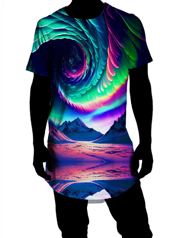 Northern Lights II Drop Cut T-Shirt Cozy Warm Stylish