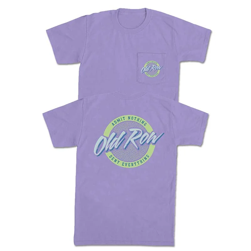 Circle Logo Violet Short Sleeve T-Shirt Fitted T-Shirt Seamless Stretchy