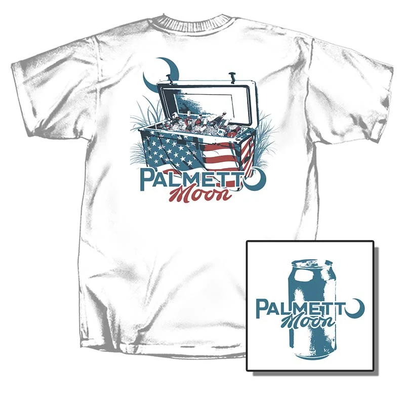 Palmetto Moon American Cooler Sleeve T-Shirt Striped Floral Plaid