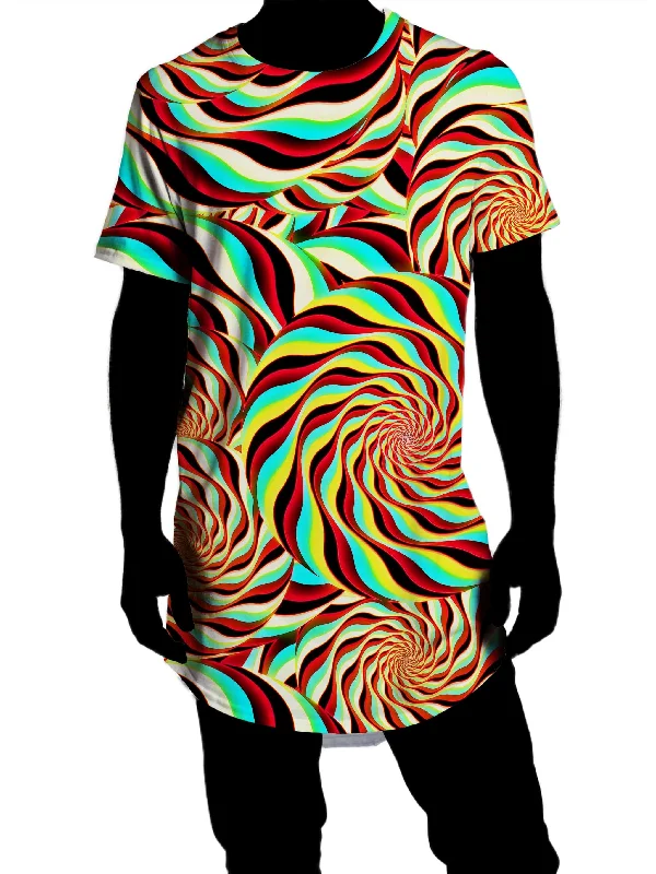 Pineal Swirl Drop Cut T-Shirt Casual Formal Business