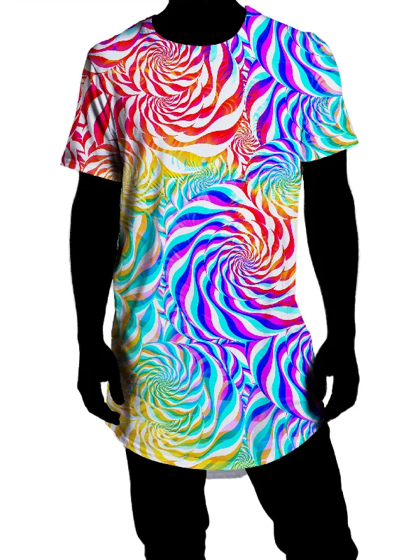 PLUR Rainbow Drop Cut T-Shirt Fleece Fabric Down Fabric Feather Fabric