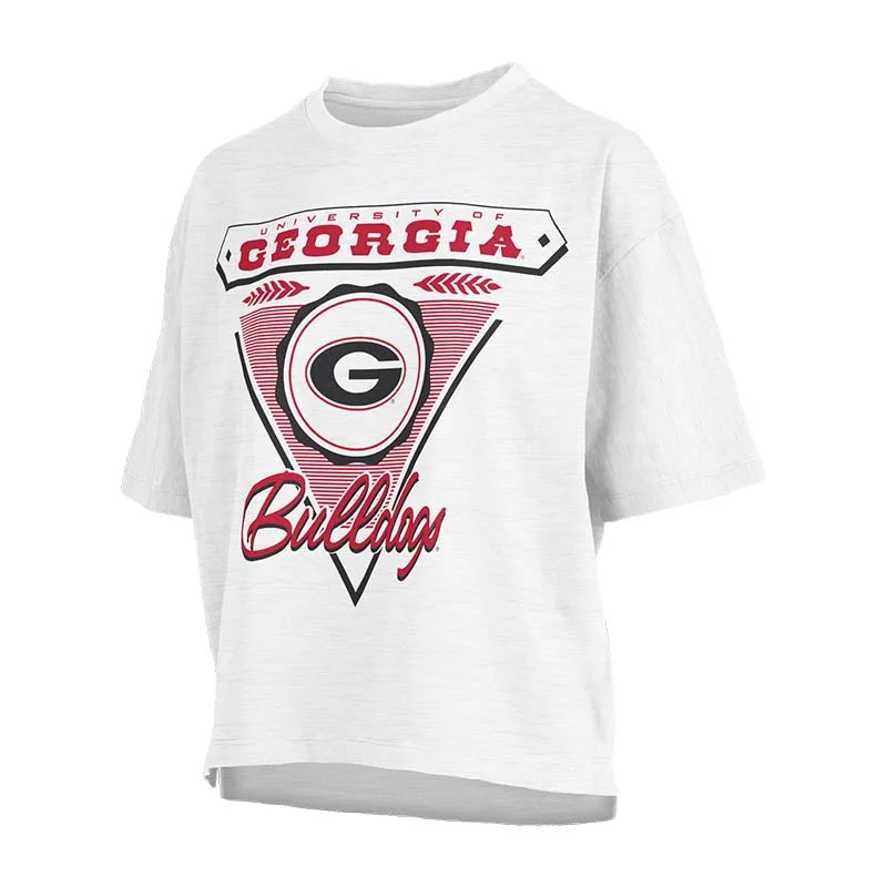 UGA Motley Crew Tucumcari Waistline Short Sleeve T-Shirt Print Jacquard Patchwork