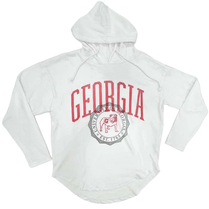 UGA San Bruno Lawrence Hooded Long Sleeve T-Shirt Collared Crew Neck Turtle Neck