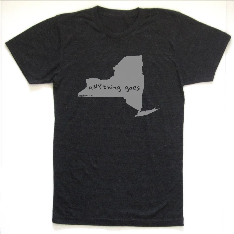 Ready to ship! SALE: New York : aNYthing goes unisex tri-blend tee Layered Multi-layer Single Layer