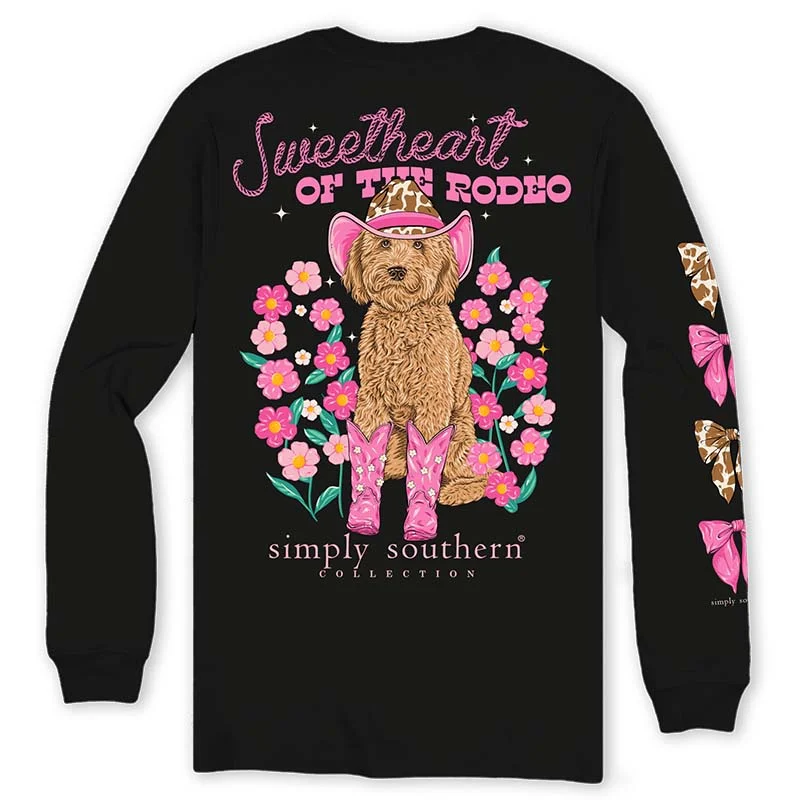 Sweetheart Rodeo Long Sleeve T-Shirt Chenille Blend Fleece Blend Nylon Blend