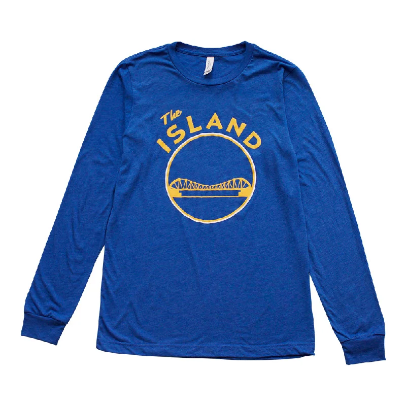 THE ISLAND ADULT LONG SLEEVE TEE Lace Blend Ribbed Blend Corduroy Blend