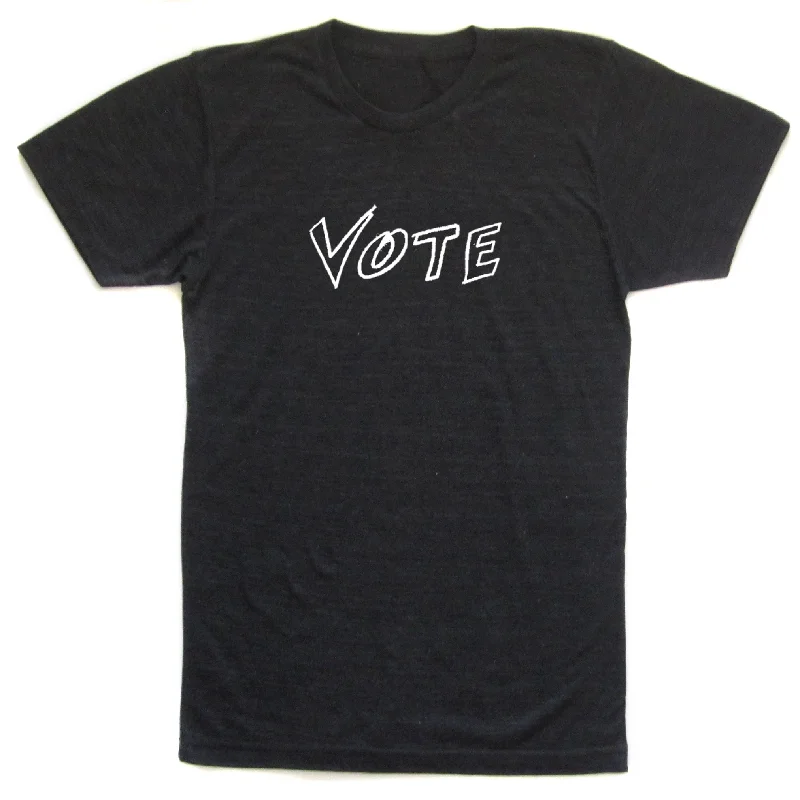 Vote : Unisex Tee Fitted T-Shirt Seamless Stretchy