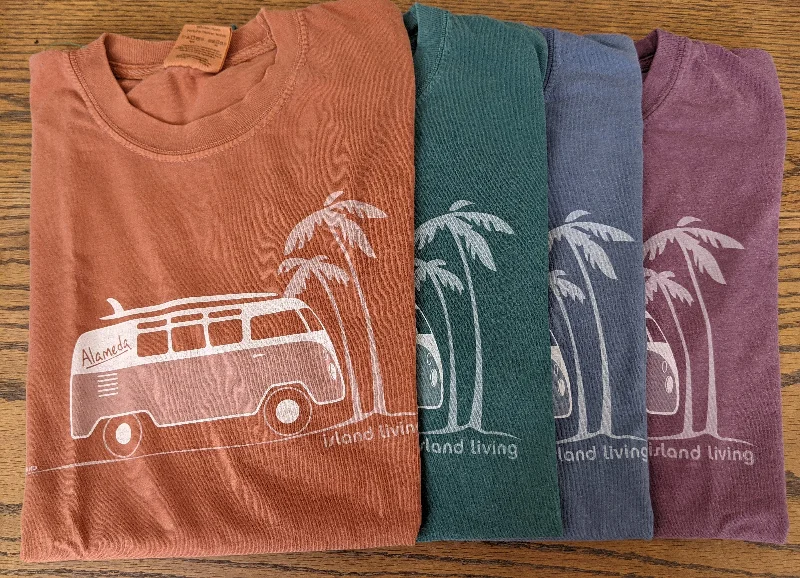 WKND BUS PIGMENT DYED TEE Mesh Blend Leather Blend Suede Blend