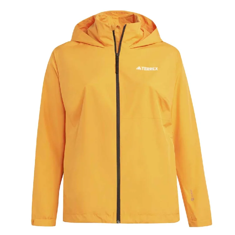 adidas - Women's Terrex Multi Rain.Rdy 2L Rain Jacket (Plus Size) (HZ9259) Wool Jacket Cashmere Jacket Tweed Jacket