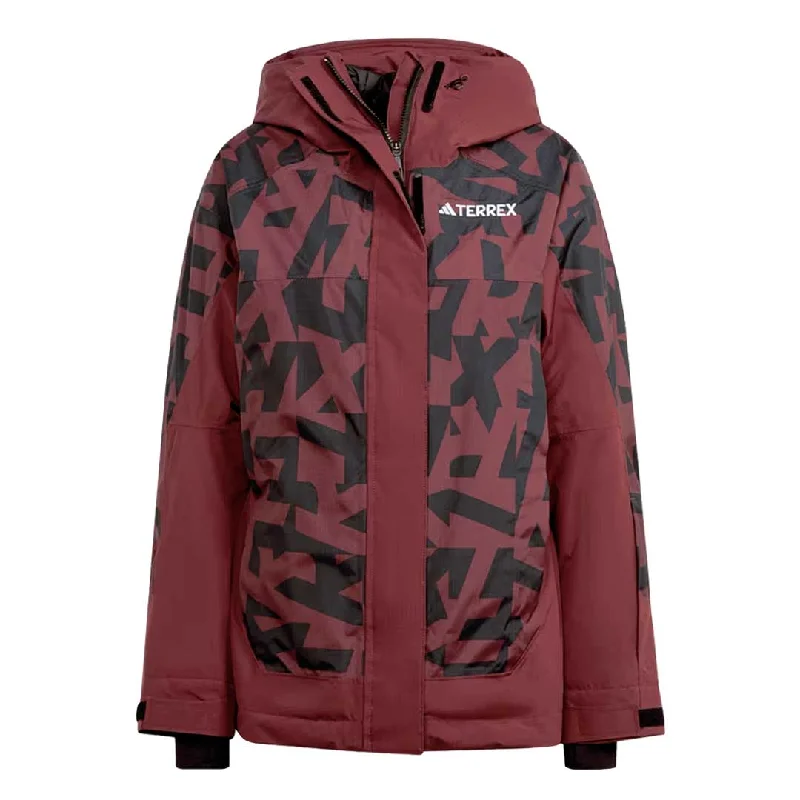 adidas - Women's Terrex Xperior 2L Insulated Rain.Rdy Jacket (IB1070) Hooded Jacket Caped Jacket Shawl Collar Jacket