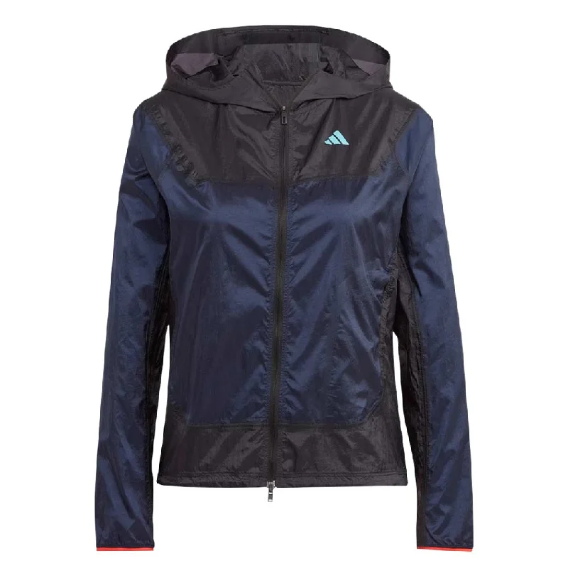 adidas - Women's Adizero Running Jacket (IM4165) Notch Collar Peter Pan Collar Cowl Neck