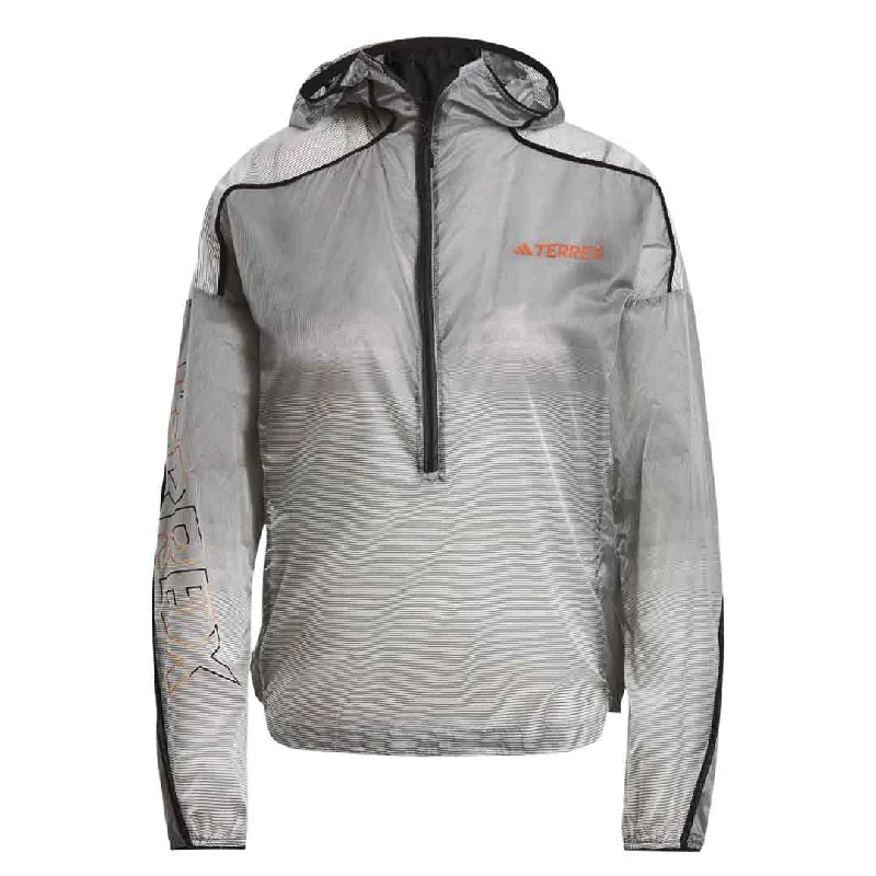 adidas - Women's Terrex Agravic Windweave Pro Wind Jacket (HT9403) Hoodie Zip-Up Jacket Button-Up Jacket