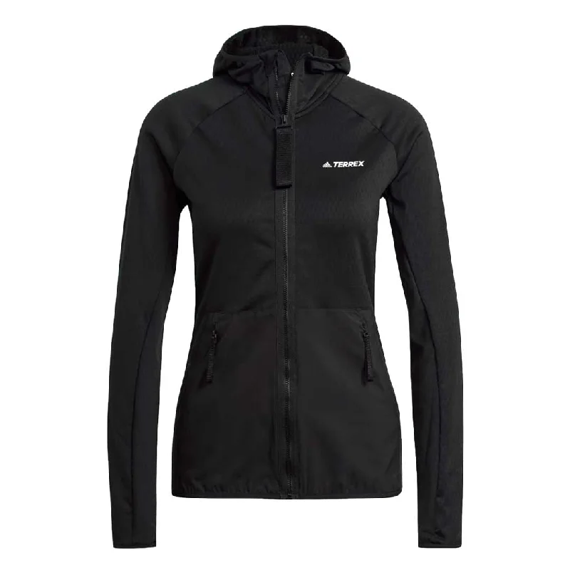 adidas - Women's Terrex Tech Lite Fleece Full Zip Jacket (GI7168) Cardigan Sweater Pullover