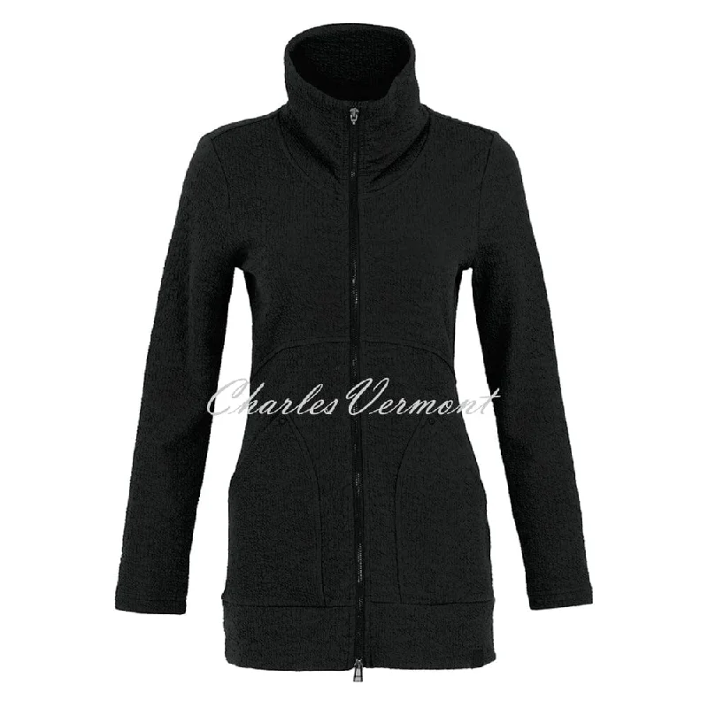 Dolcezza Zip Jacket - Style 73210 (Black) Nylon Jacket Polyester Jacket Spandex Jacket