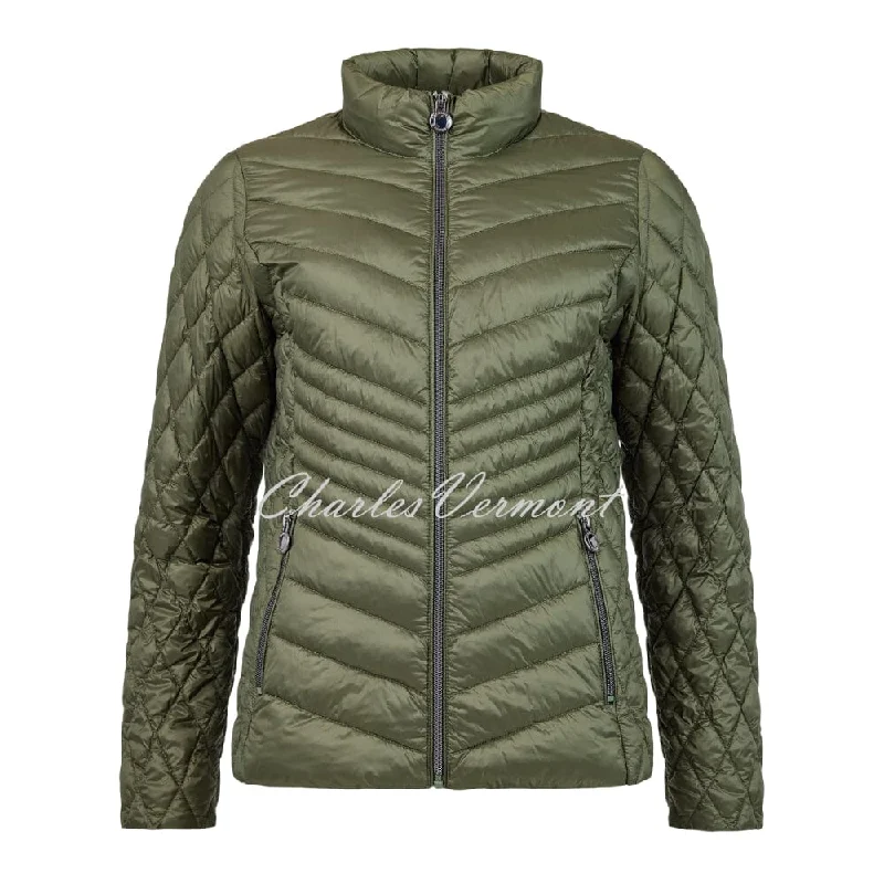 Frandsen Lightweight Padded Jacket - Style 101-588-88 (Olive) Faux Fur Jacket Real Fur Jacket Shearling Jacket