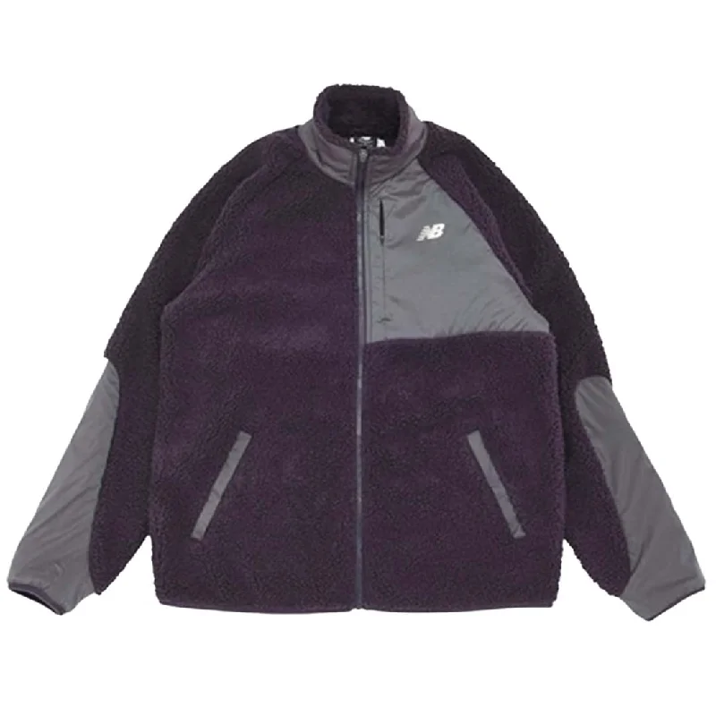 New Balance - Women's Speed Sherpa Jacket (WJ33285 ILL) Stand-Up Collar Roll-Neck Collar Turtle Neck