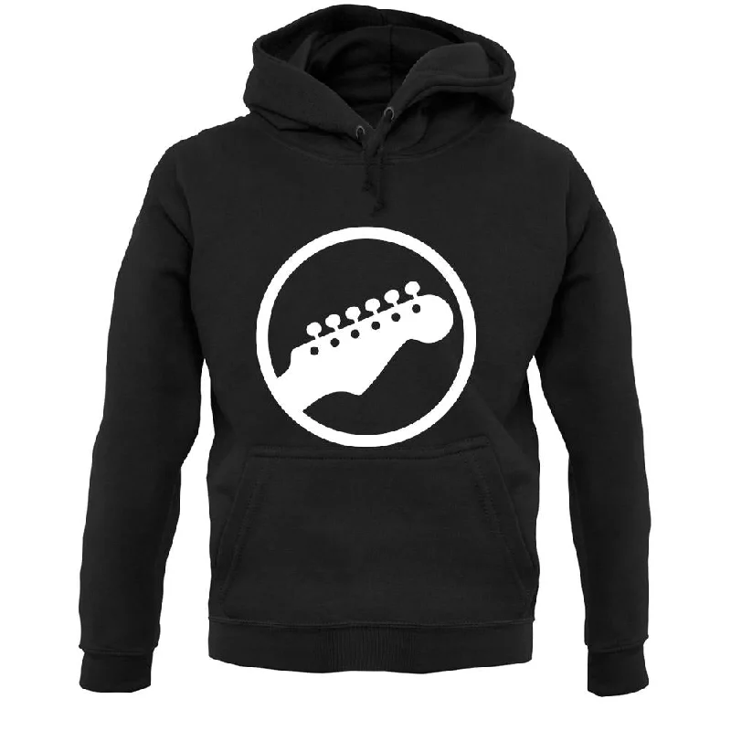 Guitar Headstock Unisex Hoodie Hoodie with Zipper Placket Modern Functional