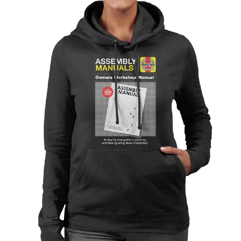 Haynes Assembly Manuals Owners Workshop Manual Women's Hooded Sweatshirt Hoodie with Reflective Safety Nightwear