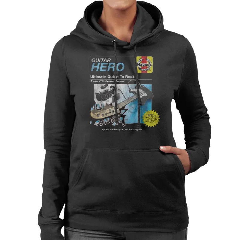 Haynes Guitar Owners Workshop Manual Women's Hooded Sweatshirt Graphic Hoodie Design Print