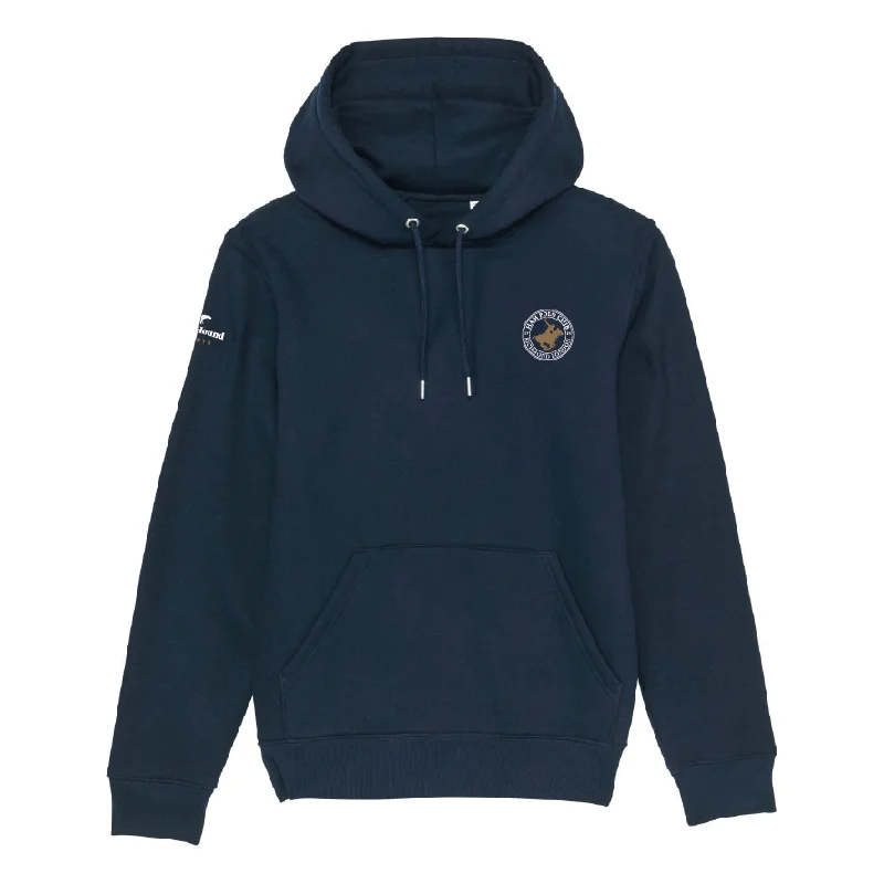 Ham Polo Navy Hoodie Hoodie with Full-Zip Functional Layering