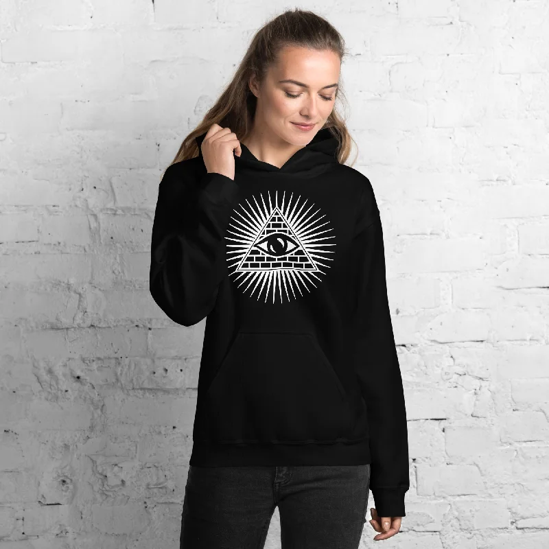 Illuminati All Seeing Psychic Eye Unisex Hoodie Sweatshirt Hoodie with Zipper Versatile Modern