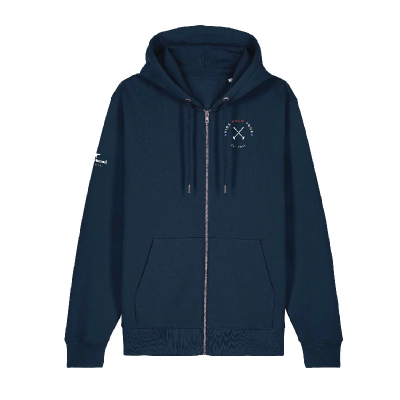 Kids Polo Tour Navy Zip Hoodie Hoodie with Pocket Utility Practical