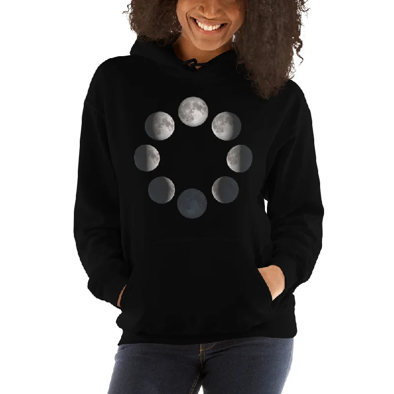 Lunar Moon Phases Astrology Unisex Hoodie Sweatshirt Hoodie Sweatshirt Pullover