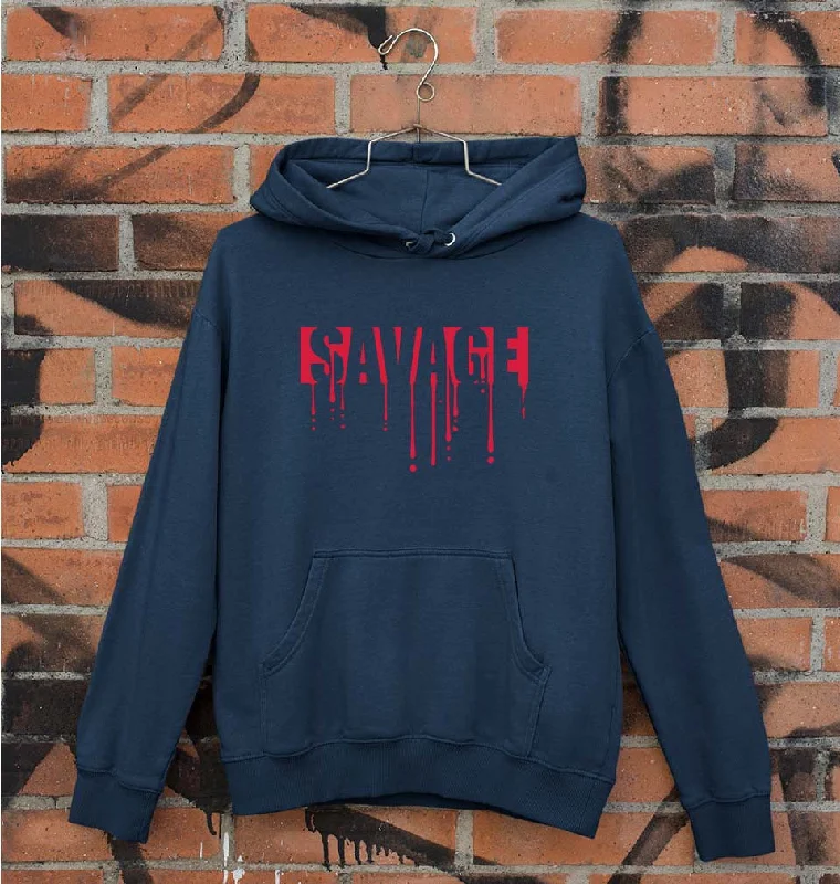 savage Unisex Hoodie for Men/Women Hoodie with Mock Neck Collared Structured