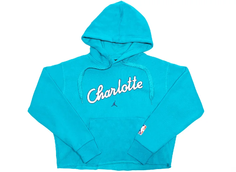 Women's Charlotte Hornets Essential Hoodie Hoodie with Zipper Placket Modern Functional