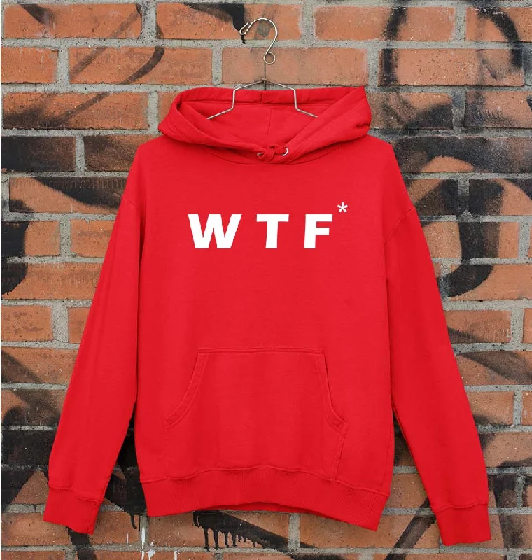 WTF Unisex Hoodie for Men/Women Hoodie with High-Low Hem Asymmetrical Trendy