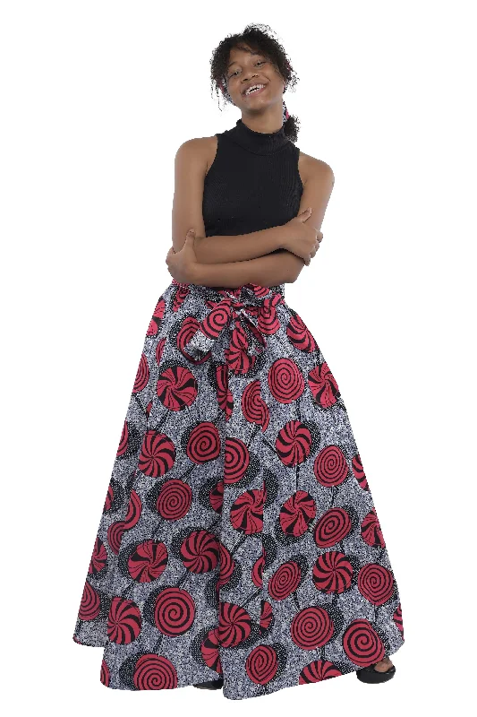 African Long Maxi Skirt leather skirt modern