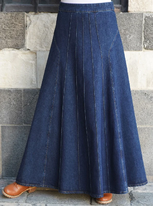 Alana Denim Skirt wool skirt warm