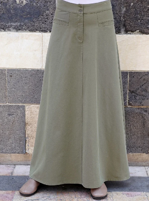 Cotton and Lyocell Flattering Fit Skirt breathable skirt fabric