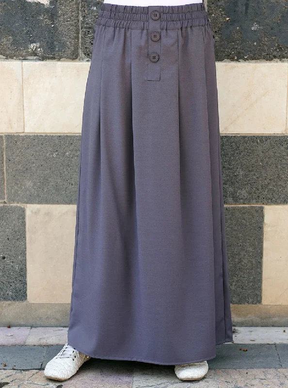 Wide Pleated Skirt cashmere skirt soft