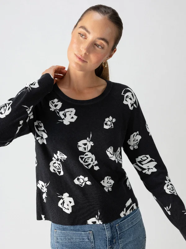 All Day Long Sweater Rose Pop Velvet Chenille Corduroy