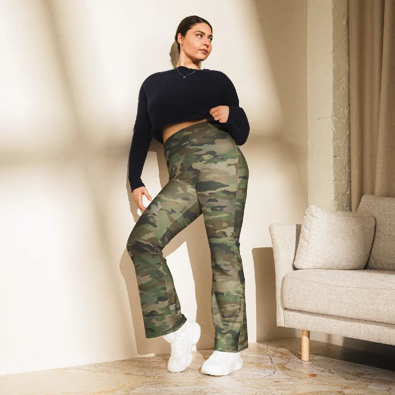 Camouflage Flare leggings, lioness-love Fashionable Printed Leggings