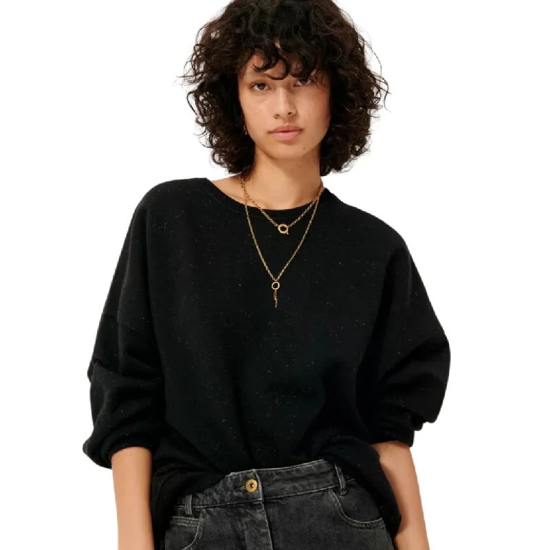 Chebbi Oversized Sweater (Black Granit) Collared Crew Neck Turtle Neck