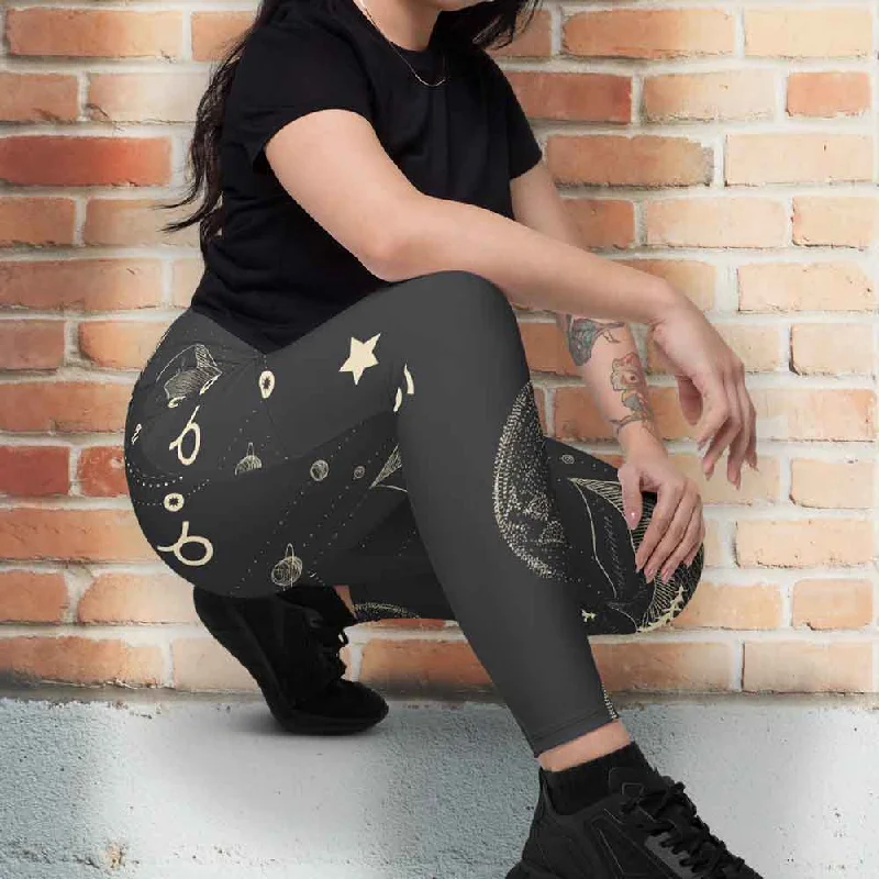 Crossover leggings with pockets Comfortable Slip-On Leggings