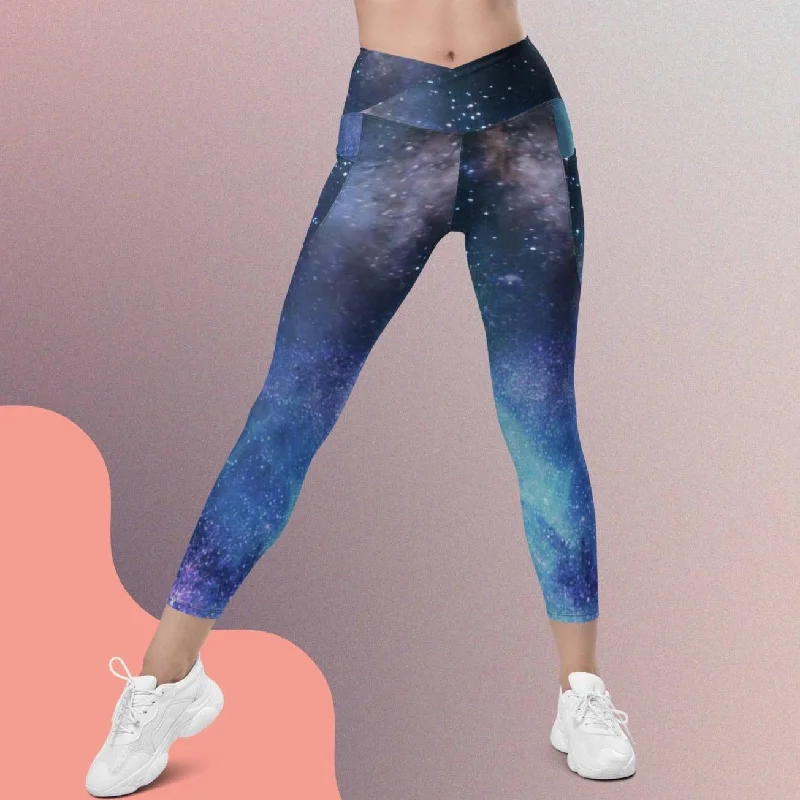 Crossover leggings with pockets Chic Velvet Soft Leggings